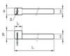 Halter, neutral, ohne Kühlkanal,für Rückseite DECO Maschinen